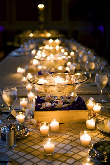CANDLE ONLY CENTERPIECES??? :  wedding candle centerpieces Tumblr 0134