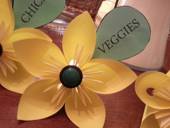 My take on the Kusudama escort card