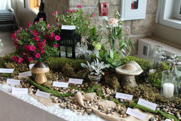 DIY Woodland escort card table