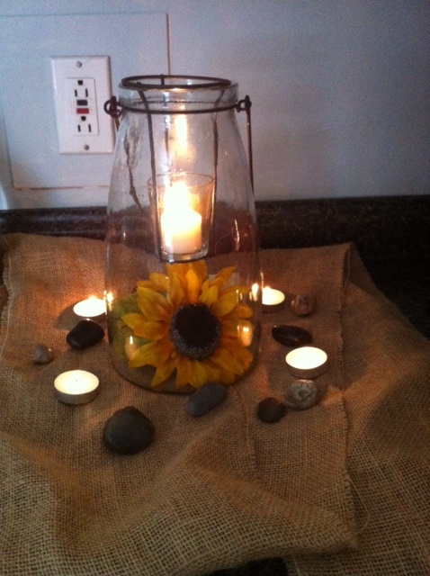 Sunflower centerpiece