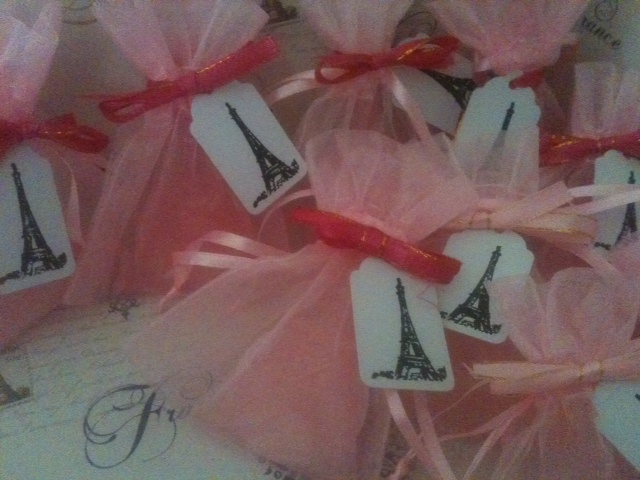 Eiffel Tower Soap Favors for Bridal Shower