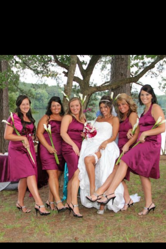 david's bridal sangria bridesmaid dress