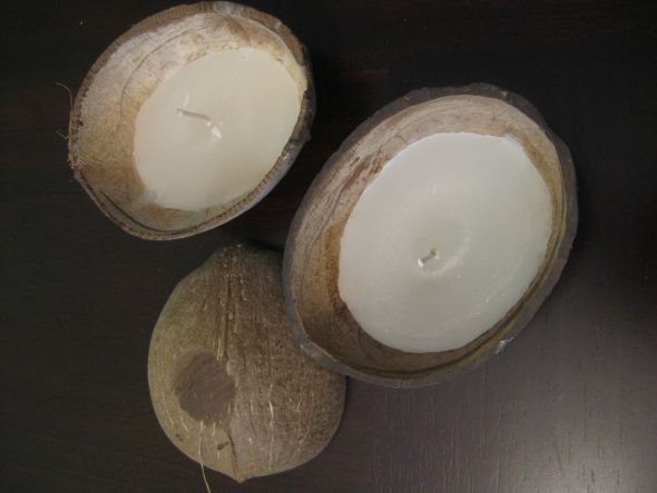 Beach/Coconut Theme Seat Numbers/ Candle Favors