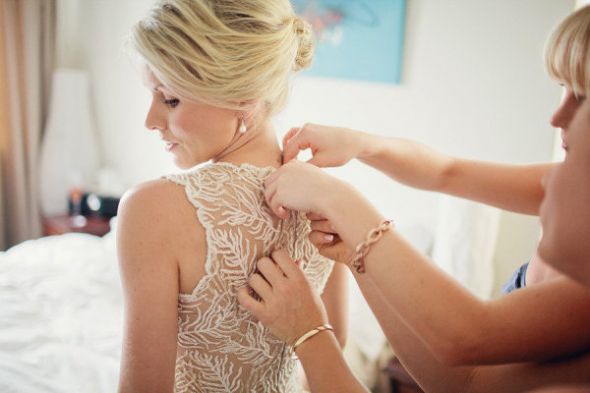 Vintage - Runway - Lace and Chiffon - Illusion neck and back Tadashi Shoji dress :  wedding ceremony dress inspiration ivory reception Carly Michael Wedding By Kellee Walsh 17600x