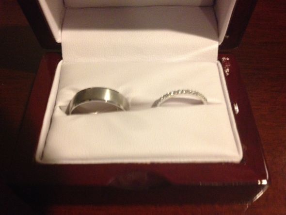 our wedding rings are in!