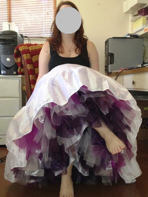 Semi DIY, no dye, crinoline