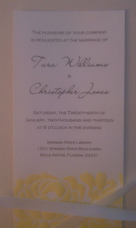 DIY Wedding Invitations