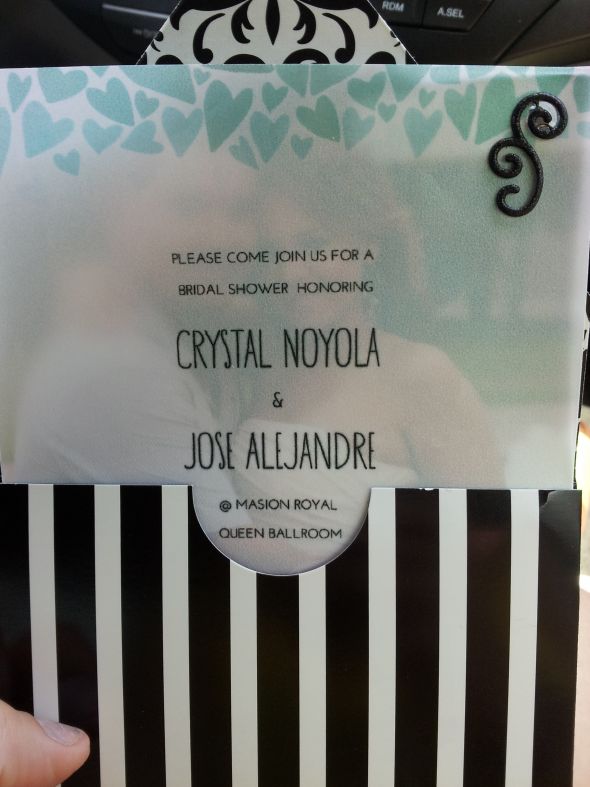 My Coed Bridal Shower Invites