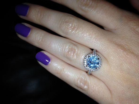 My Aquamarine Engagement Ring!