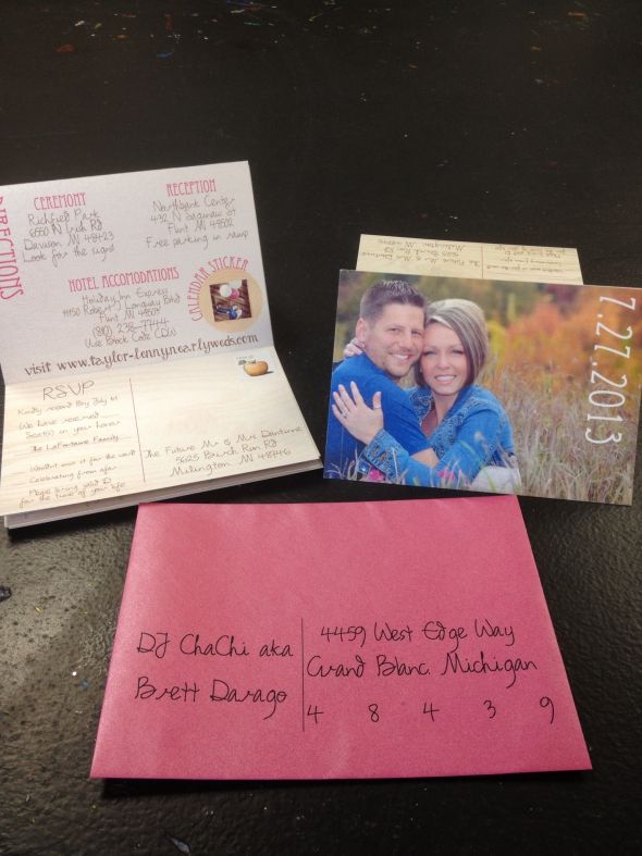 My DIY invitations! Pic heavy!