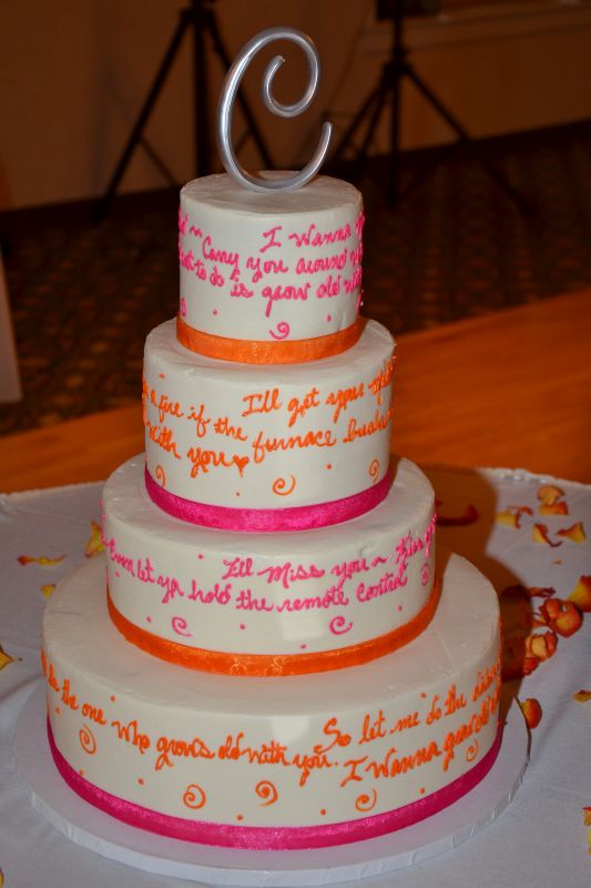 Lyric Wedding Cake