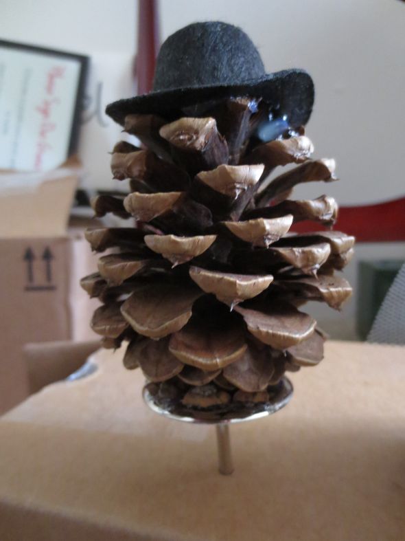 Pinecone Cake Topper :  wedding cake cake topper pinecones rustic IMG 3624