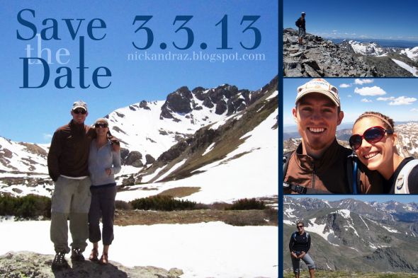 DIY Save the Date Post Cards
