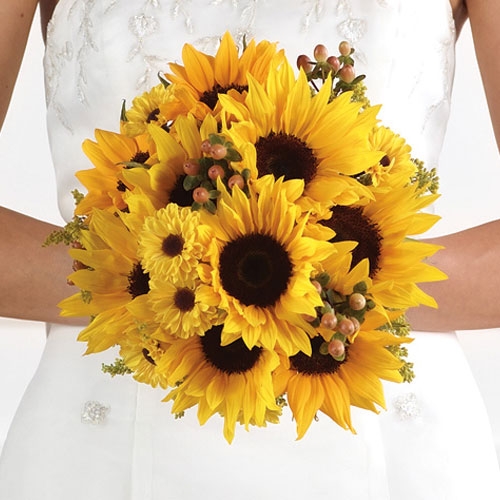  DIY sunflower bouquet inspiration wedding sunflower bouquet diy 