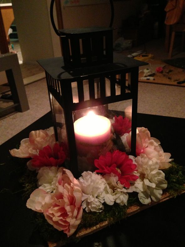 Lantern Centerpiece Mock Up