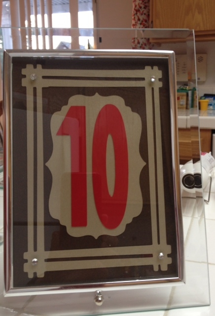 Table Number Frames