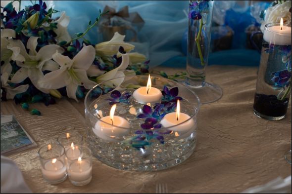 Floating Orchid Centerpieces
