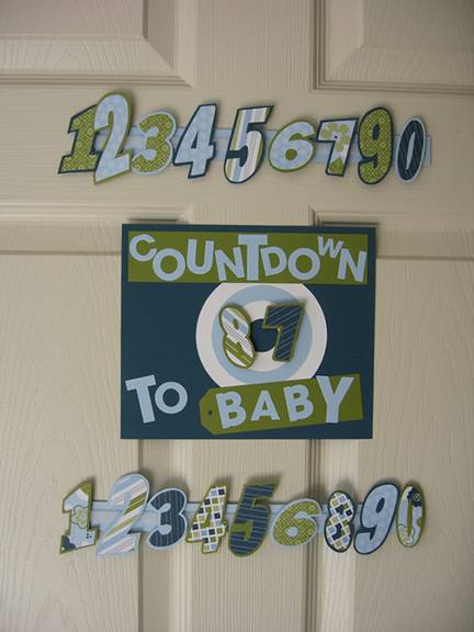 Baby DIY's :  wedding CountdownToBabySign
