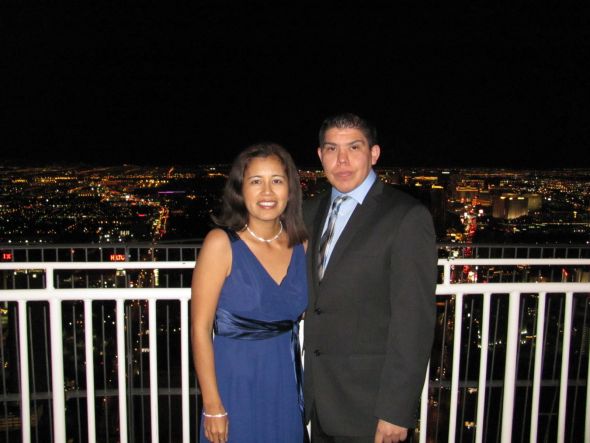 The day before he popped the question - been together for 10 years - :  wedding las vegas relationship sports texas Graduation At Minute Maid May 2011 237