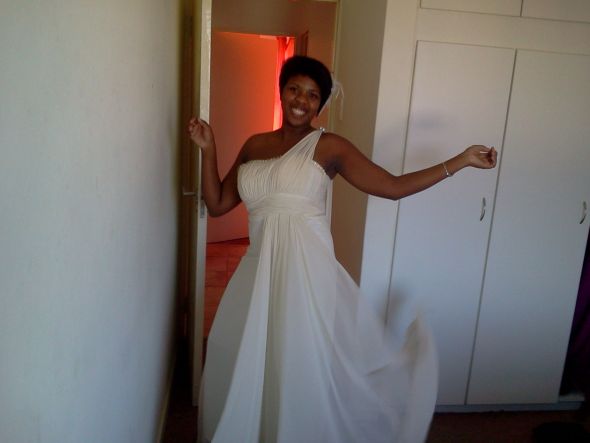 my fun wedding dress suited to my up