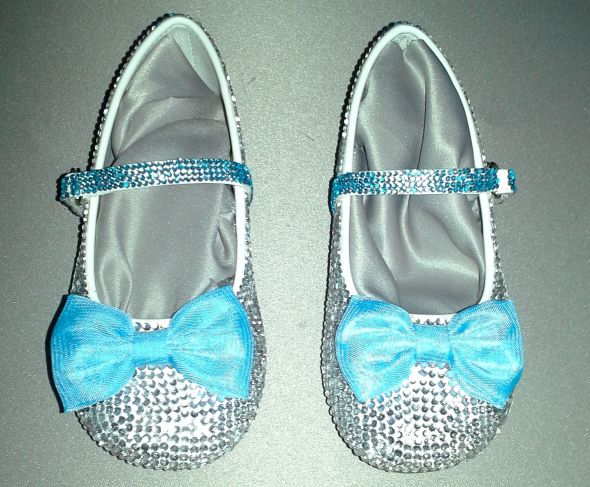 Bling Bride and Flower Girl Shoes