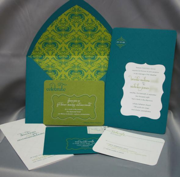 Cupcake engraved invitations