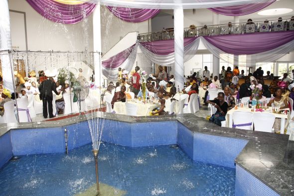 Reception hall (water fountain was m