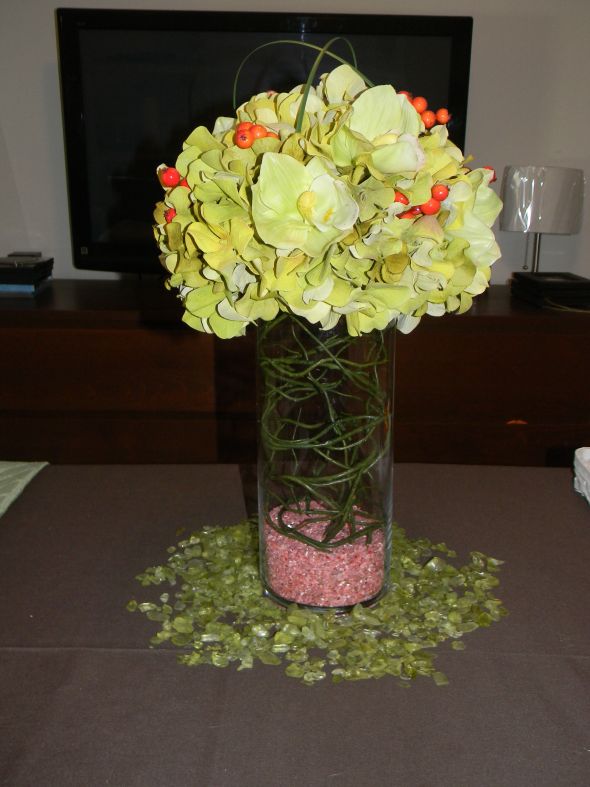DIY destination wedding centerpiece