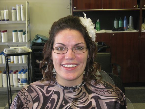 My Hair Trial Pix! :  wedding Hair