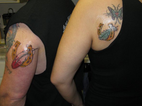 Our new tattoos!! :  wedding tattoo matching tattoo Tattoo3