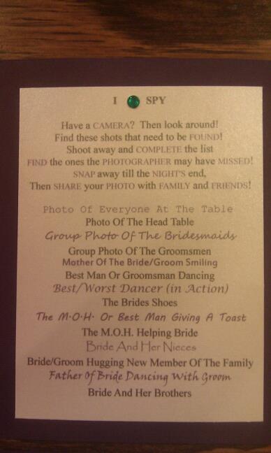 I Spy Card