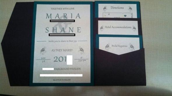 Our Wedding Invitations... I LOVE THEM!!!!