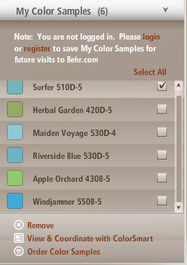 What Are Your Favorite Paint Colors? :  wedding Color Samples