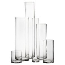 Glass Vases. Cylinders . Trumpets. :  wedding cylinder vase trumpet vase white vase black vase centerpiece wholesale prices black inspiration ceremony flowers diy reception Cylinder Vases 522D6698