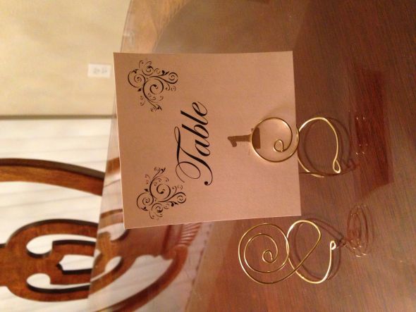 DIY Table Number Holders – Input Wanted!