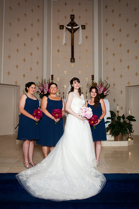What fabric for bridesmaids if I am wearing lace? :  wedding  MG 1383 Copy