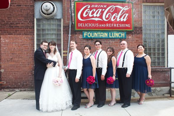 What fabric for bridesmaids if I am wearing lace? :  wedding  MG 1784 Copy