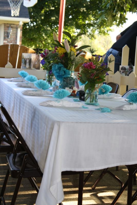 navy and pink wedding table decorations