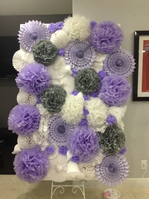 Our DIY Pom Pom Backdrop for Photobo