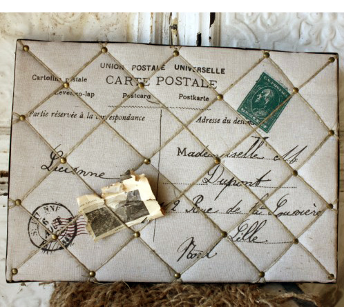 DIY Burlap Message Board