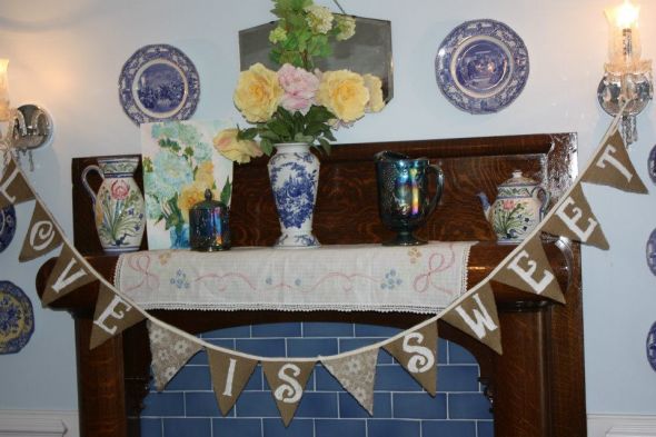 "Love is Sweet" Bunting For Cake Table