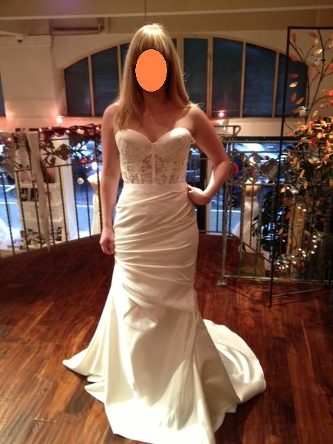 adding applique to wedding dress