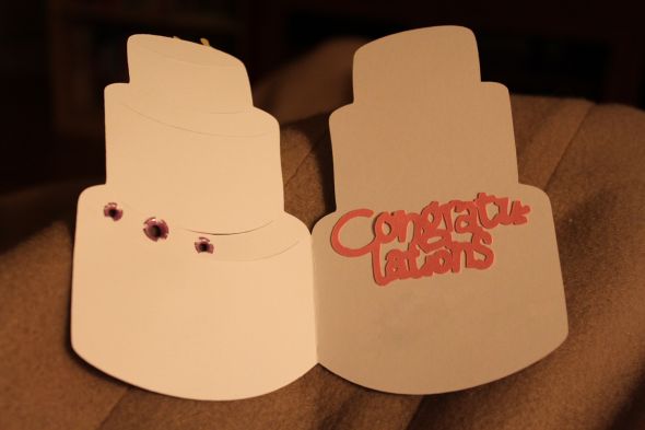 I love my Cricut! :  wedding cards wedding guest scrapbooking cricut Card Inside