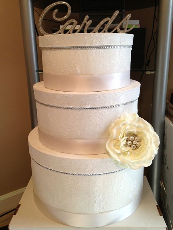 Lace and bling card box