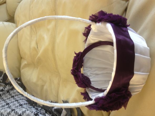 DIY flower girl basket