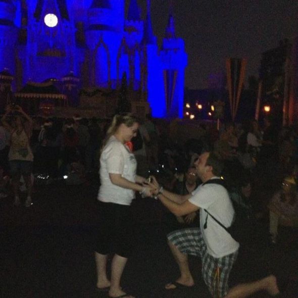 Fairy tale proposal :  wedding engagement Image