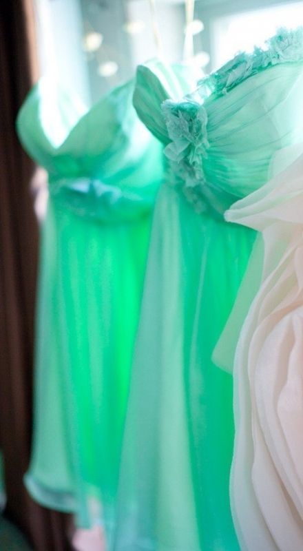 spearmint bridesmaid dresses