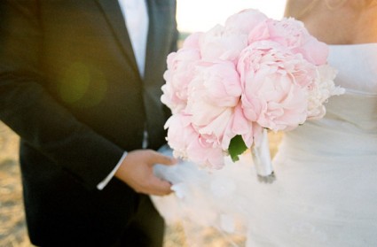 Big, fluffy, light pink bouquet : wedding october flowers pink bouquet Pink