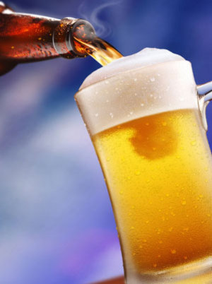 Post a pic of something that represents you! :  wedding Beer