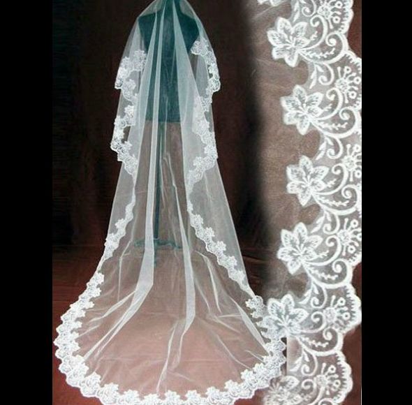 Gorgeous Cathedral Length Veil with 